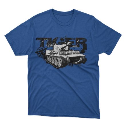Tankfan Tiger gyermek póló - Királykék