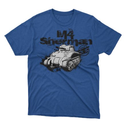 Tankfan M4 Sherman gyermek póló - Királykék