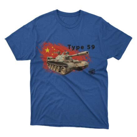 Tankfan Type 59 gyermek póló - Királykék